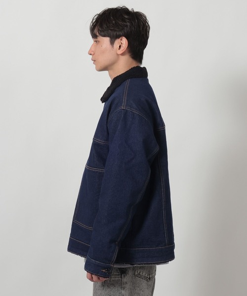 LAKOLE（ラコレ）の「裏ボアデニムジャケット / 601271（デニムジャケット・メンズ・ブルー/ブラック・MEDIUM/LARGE/X-LARGE）」の19枚目の写真