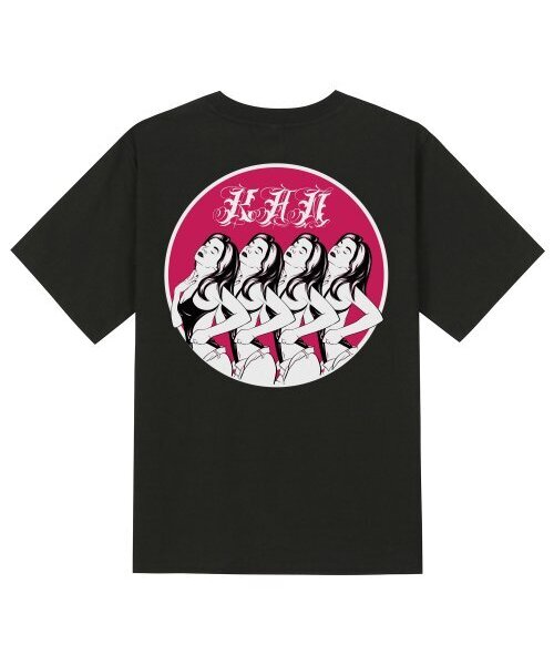 KAN6312(カン6312)の「KTB0037 オールドガールズ 半袖Tシャツ - ブラック(Tシャツ/カットソー・メンズ・その他・LARGE/MEDIUM/SMALL/X-LARGE)」の1枚目の写真