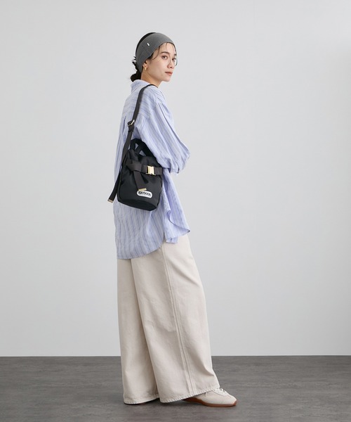 SALON adam et rope'（サロン アダム エ ロペ）の「ワイドピッチストライプシャツ（シャツ/ブラウス・レディース・サックスブルー/ホワイト・FREE）」の11枚目の写真