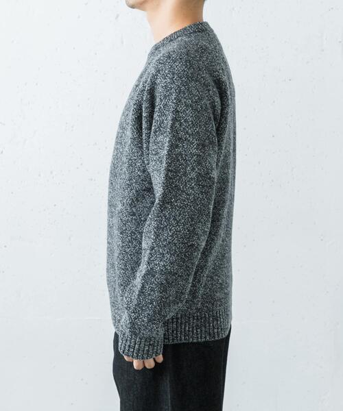 ATON LAMBS WOOL C/N SWEATER（ニット/セーター）｜ATON（エイトン）の