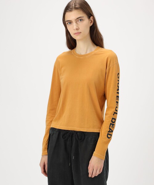 JAMES PERSE(ジェームスパース)の「グレイトフル デッド ロングスリーブカットソー WLJ3113GRF(Tシャツ/カットソー・レディース・オレンジ/ホワイト/ブラック・0/2/1)」の5枚目の写真