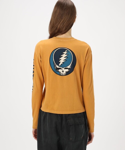 JAMES PERSE(ジェームスパース)の「グレイトフル デッド ロングスリーブカットソー WLJ3113GRF(Tシャツ/カットソー・レディース・オレンジ/ホワイト/ブラック・0/2/1)」の7枚目の写真