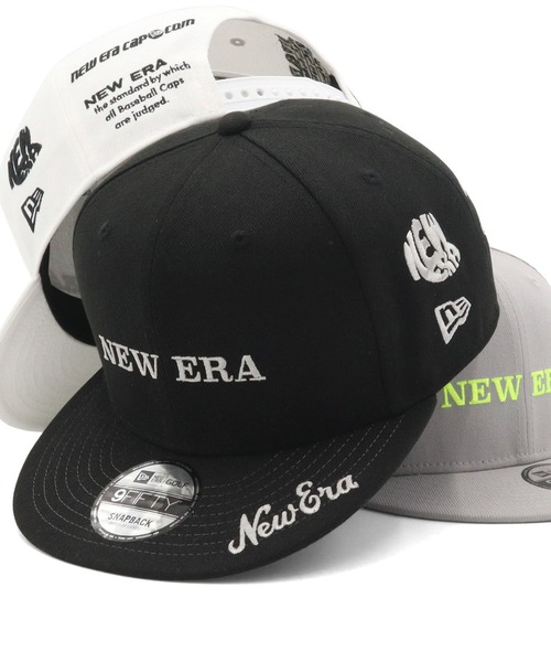 レア/廃番【ニューエラ】モノトーン マルチロゴ NE ゴルフ キャップ 黒×白 ニューエラ ゴルフキャップ 9FIFTY アーカイブロゴ（キャップ）｜NEW