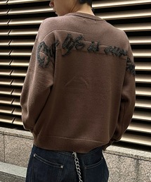 kutir | SHAGGY DESIGN LOGO PULLOVER KNIT/シャギーデザインロゴプルオーバーニット(ニット/セーター)