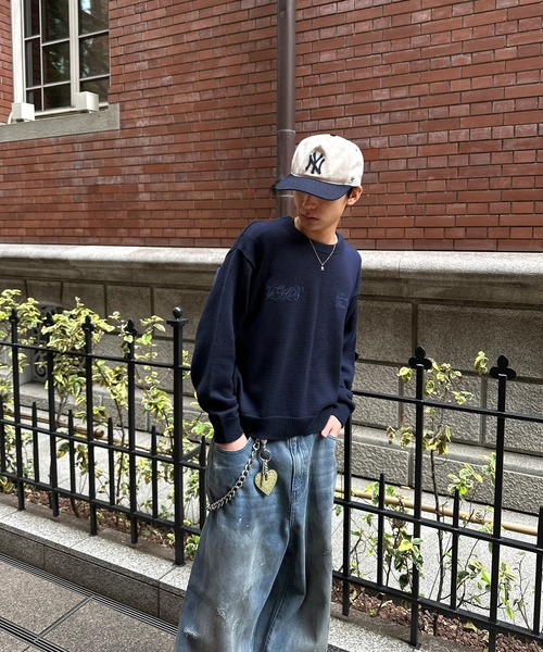kutir(クティール)の「SHAGGY DESIGN LOGO PULLOVER KNIT/シャギーデザインロゴプルオーバーニット(ニット/セーター・メンズ・ブラック/ネイビー/ブラウン・LARGE/MEDIUM)」の20枚目の写真