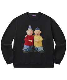 LAUGHER（ラファー）の「[PAT&MAT] Best Friend Man to Man - Black（スウェット）」
