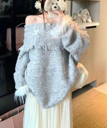 AsheKsha（アシクシャ）の「【新作】一着で様々な着こなしが楽しめるニット（ニット/セーター）」