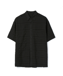 DNSR（ディーエヌエスアール）の「Oversized Half Shirt Black（シャツ/ブラウス）」