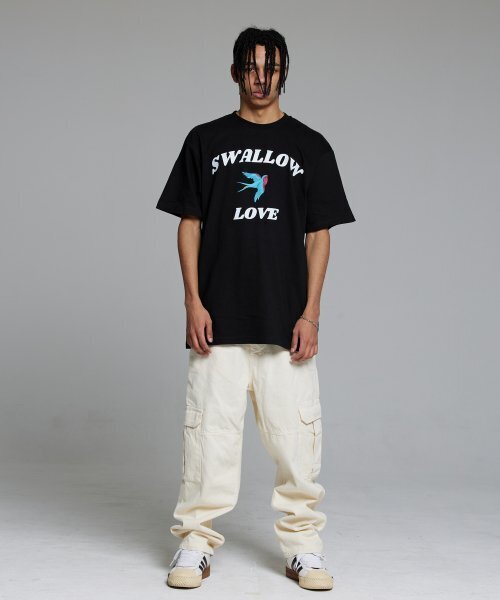 CREAM SODA LAB(クリームソーダラボ)の「スワロラブ 半袖Tシャツ ブラック(Tシャツ/カットソー・メンズ・その他・LARGE/X-LARGE/XX-LARGE/MEDIUM)」の4枚目の写真