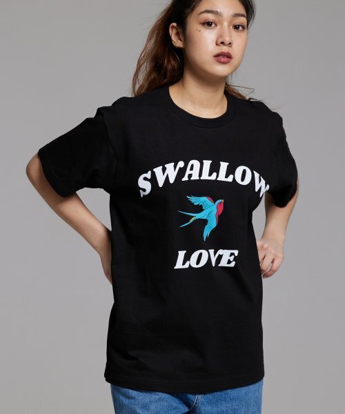 CREAM SODA LAB(クリームソーダラボ)の「スワロラブ 半袖Tシャツ ブラック(Tシャツ/カットソー・メンズ・その他・LARGE/X-LARGE/XX-LARGE/MEDIUM)」の6枚目の写真