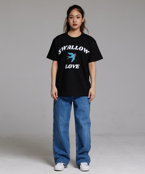 CREAM SODA LAB(クリームソーダラボ)の「スワロラブ 半袖Tシャツ ブラック(Tシャツ/カットソー・メンズ・その他・LARGE/X-LARGE/XX-LARGE/MEDIUM)」の7枚目の写真