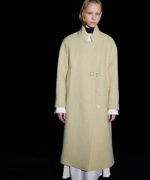 WNDERKAMMER(ブンダーカンマー)の「ハイネックウールコート_イエロー(ダッフルコート・レディース・その他・MEDIUM/SMALL)」の5枚目の写真