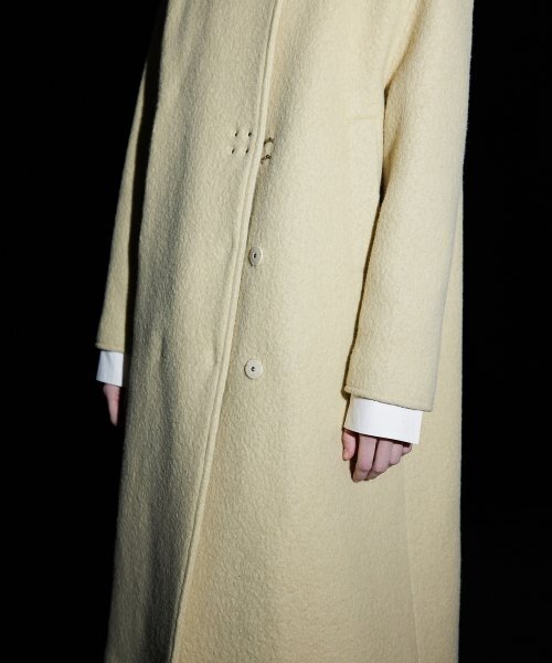 WNDERKAMMER(ブンダーカンマー)の「ハイネックウールコート_イエロー(ダッフルコート・レディース・その他・MEDIUM/SMALL)」の3枚目の写真