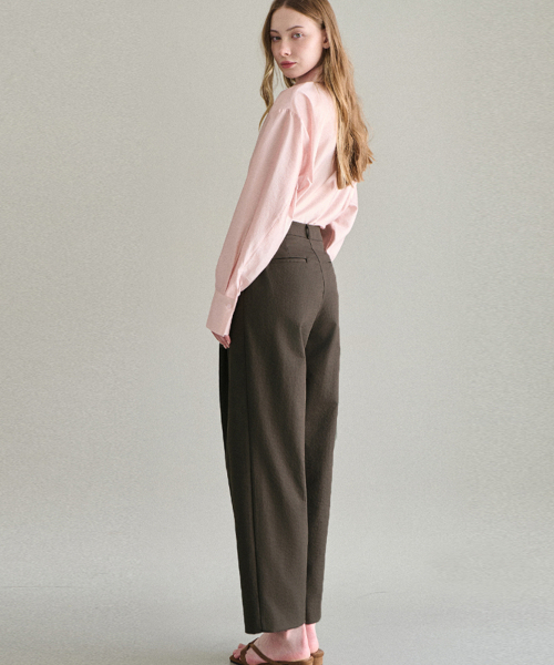 BLANCU（ブランユー）の「エディットピンタックスラックス（スラックス・レディース・ブラック/ベージュ/ブラウン・LARGE/SMALL/MEDIUM）」の5枚目の写真