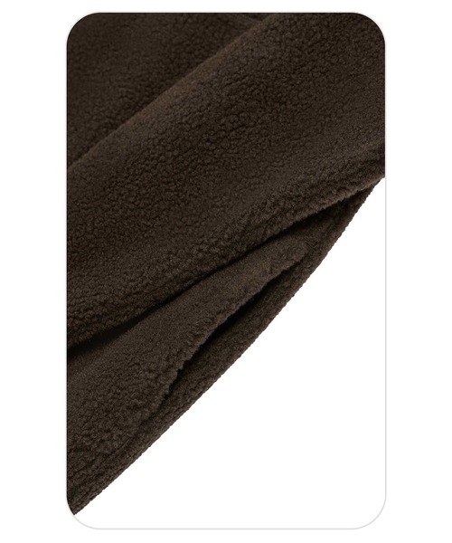 EMIS(イミス)の「OVERSIZED HALF NECK FLEECE TOP(スウェット・レディース・ベージュ/ブラウン・FREE)」の18枚目の写真