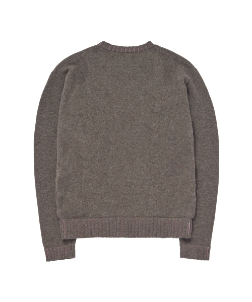 COTTE（コッテ）の「クラシックツートンリップニット(ブラウン)（ニット/セーター・レディース・その他・size1/size2）」の3枚目の写真