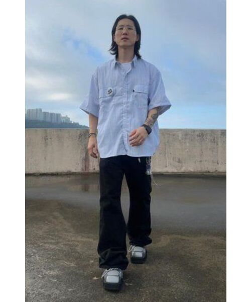 ENDOOR(エンドア)の「Over easy stripe 1/2 shirt (blue stripe)(シャツ/ブラウス・メンズ・その他・1/2/3)」の10枚目の写真