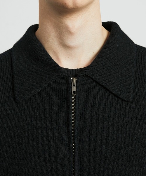 UNITED TOKYO(ユナイテッドトウキョウ)の「≪新作≫CASHMERE ニットジップブルゾン |カシミヤ/冬服/ウール/洗える/防縮/ダブルジップ/ポケット/ジップシャツ/防寒/ムレ防止/静電気防止(ブルゾン・メンズ・ブラウン/ブラック・1/2)」の20枚目の写真