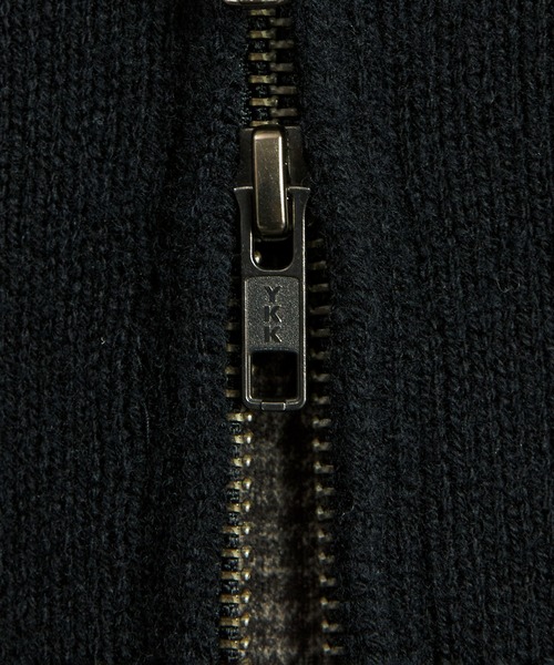 UNITED TOKYO(ユナイテッドトウキョウ)の「≪新作≫CASHMERE ニットジップブルゾン |カシミヤ/冬服/ウール/洗える/防縮/ダブルジップ/ポケット/ジップシャツ/防寒/ムレ防止/静電気防止(ブルゾン・メンズ・ブラウン/ブラック・1/2)」の22枚目の写真