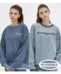 NP STUDIO（エヌピースタジオ）の「ネスティピグメントリバーシブルスウェットシャツライトブルー（スウェット）」