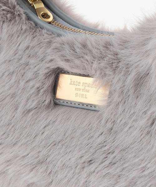 セール】フェイクファーハーフムーンバッグ（ショルダーバッグ）｜kate