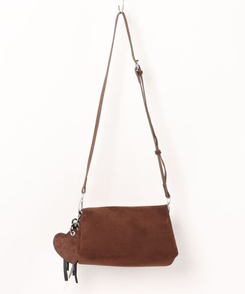 HOOK(フック)の「HOOK for girls チャーム付きミニショルダーバッグ(トートバッグ・レディース・ベージュ/ブラウン/チョコ/オリーブ・FREE)」の5枚目の写真
