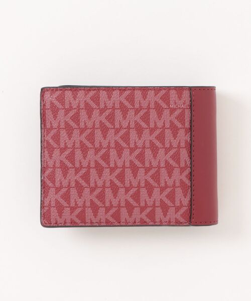 MICHAEL KORS（マイケルコース）の「COOPER ビルフォールド ウォレット ウィズ パスケース - MKシグネチャー（札入れ/マネークリップ・メンズ・レッド系・FREE）」の2枚目の写真