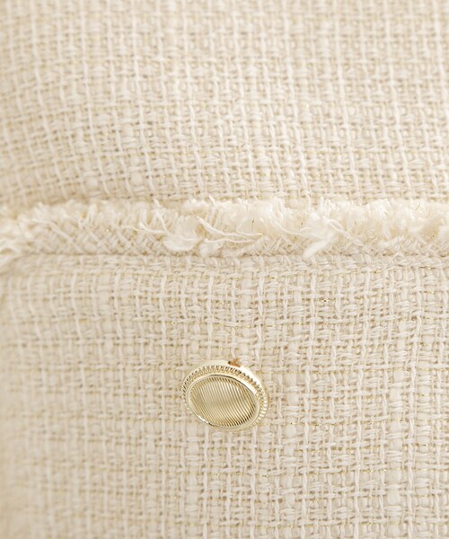 THE SHOP TK (ザ ショップ ティーケー )の「【通勤・セレモニー】ツイードノーカラージャケット(ノーカラージャケット・レディース・アイボリー/ネイビー/ブラック系3・12/13)」の7枚目の写真