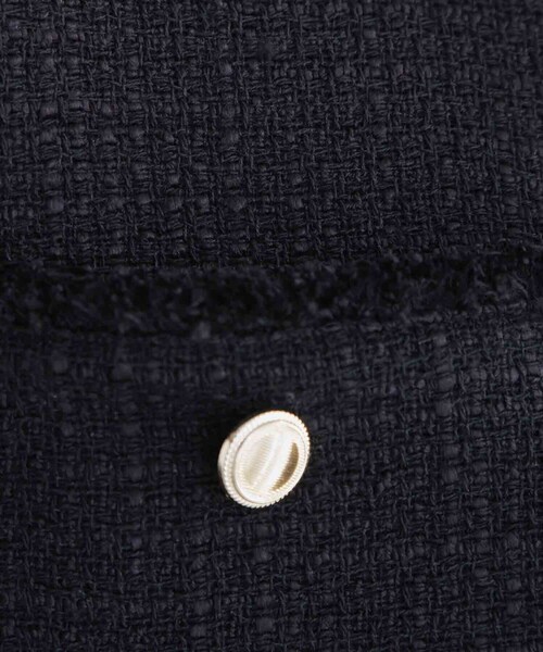 THE SHOP TK (ザ ショップ ティーケー )の「【通勤・セレモニー】ツイードノーカラージャケット(ノーカラージャケット・レディース・アイボリー/ネイビー/ブラック系3・12/13)」の11枚目の写真