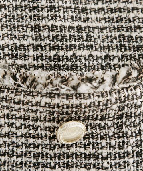 THE SHOP TK (ザ ショップ ティーケー )の「【通勤・セレモニー】ツイードノーカラージャケット(ノーカラージャケット・レディース・アイボリー/ネイビー/ブラック系3・12/13)」の15枚目の写真