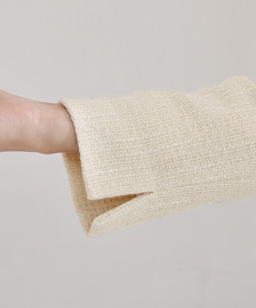 THE SHOP TK (ザ ショップ ティーケー )の「【通勤・セレモニー】ツイードノーカラージャケット(ノーカラージャケット・レディース・アイボリー/ネイビー/ブラック系3・12/13)」の22枚目の写真