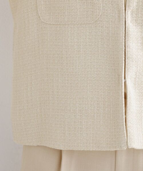 THE SHOP TK （ザ ショップ ティーケー ）の「【通勤・セレモニー】ツイードノーカラージャケット（ノーカラージャケット・レディース・アイボリー/ネイビー/ブラック系3・12/13）」の14枚目の写真