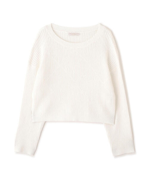 PROPORTION BODY DRESSING(プロポーションボディドレッシング)の「ラメ入りアイレットボクシーニット / 1216170101(ニット/セーター・レディース・ホワイト系その他/ベージュ/ブルー・SMALL/MEDIUM)」の4枚目の写真