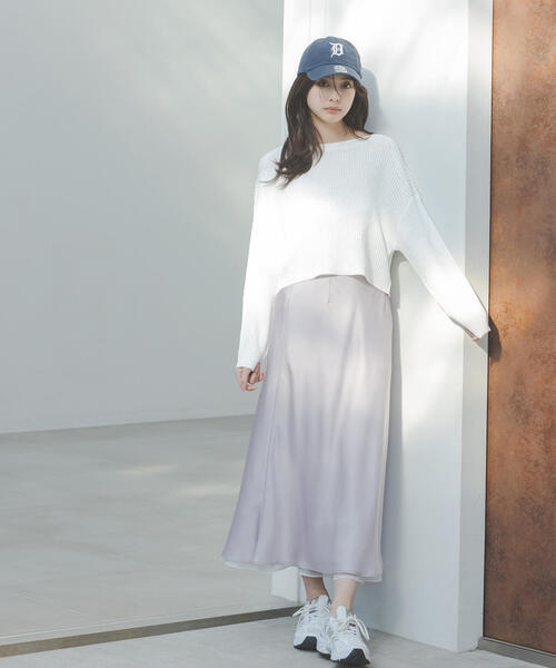 PROPORTION BODY DRESSING(プロポーションボディドレッシング)の「ラメ入りアイレットボクシーニット / 1216170101(ニット/セーター・レディース・ホワイト系その他/ベージュ/ブルー・SMALL/MEDIUM)」の8枚目の写真