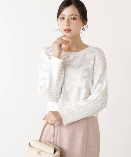 PROPORTION BODY DRESSING(プロポーションボディドレッシング)の「ラメ入りアイレットボクシーニット / 1216170101(ニット/セーター・レディース・ホワイト系その他/ベージュ/ブルー・SMALL/MEDIUM)」の10枚目の写真