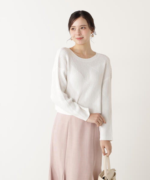 PROPORTION BODY DRESSING(プロポーションボディドレッシング)の「ラメ入りアイレットボクシーニット / 1216170101(ニット/セーター・レディース・ホワイト系その他/ベージュ/ブルー・SMALL/MEDIUM)」の15枚目の写真