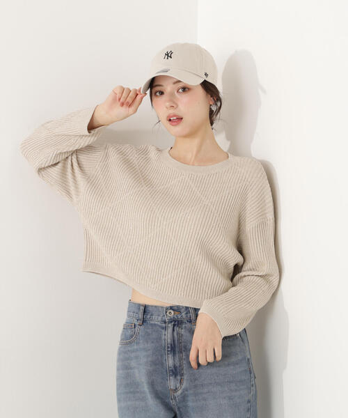 PROPORTION BODY DRESSING(プロポーションボディドレッシング)の「ラメ入りアイレットボクシーニット / 1216170101(ニット/セーター・レディース・ホワイト系その他/ベージュ/ブルー・SMALL/MEDIUM)」の18枚目の写真