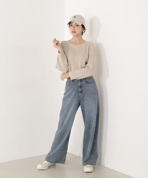 PROPORTION BODY DRESSING(プロポーションボディドレッシング)の「ラメ入りアイレットボクシーニット / 1216170101(ニット/セーター・レディース・ホワイト系その他/ベージュ/ブルー・SMALL/MEDIUM)」の19枚目の写真