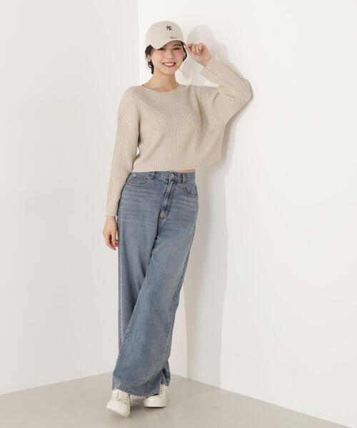 PROPORTION BODY DRESSING(プロポーションボディドレッシング)の「ラメ入りアイレットボクシーニット / 1216170101(ニット/セーター・レディース・ホワイト系その他/ベージュ/ブルー・SMALL/MEDIUM)」の20枚目の写真