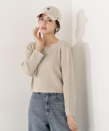 PROPORTION BODY DRESSING | ラメ入りアイレットボクシーニット / 1216170101(ニット/セーター)