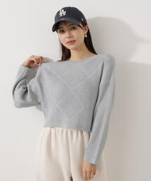 PROPORTION BODY DRESSING | ラメ入りアイレットボクシーニット / 1216170101(ニット/セーター)