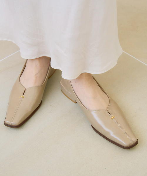 LE TALON（ルタロン）の「《追加》2.5cmスクエアスリットソフトフラット（その他シューズ・レディース・ブラック系その他/ベージュ/アイボリー・25cm/24.5cm/24cm/23.5cm/23cm/22.5cm/22cm）」の10枚目の写真