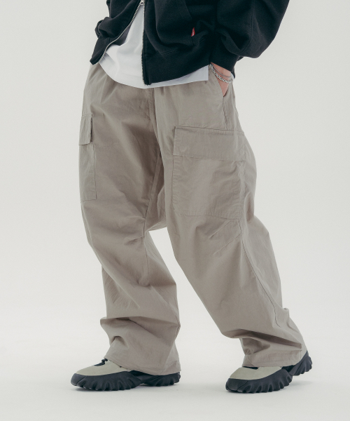 PSSHOPPER(ピーエスショッパ)の「C/N高密度ワイドカーゴパンツ【ベージュ】(その他パンツ・メンズ・その他・LARGE/X-LARGE)」の1枚目の写真