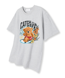 キャッチウェーブサマー 半袖Tシャツ ライトグレー