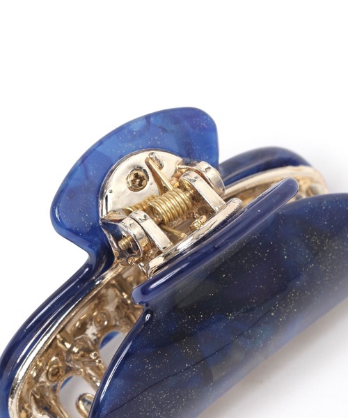 LAKOLE（ラコレ）の「キラキラマーブルバンスクリップ / 631274（バレッタ/ヘアクリップ・レディース・アイボリー/ネイビー/ピンク・FREE）」の5枚目の写真