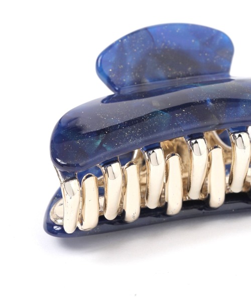 LAKOLE（ラコレ）の「キラキラマーブルバンスクリップ / 631274（バレッタ/ヘアクリップ・レディース・アイボリー/ネイビー/ピンク・FREE）」の6枚目の写真