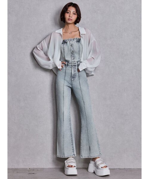 GYDA（ジェイダ）の「Thick sole bijouストラップサンダル（サンダル・レディース・オフホワイト/ブラック・LARGE/MEDIUM/SMALL）」の12枚目の写真