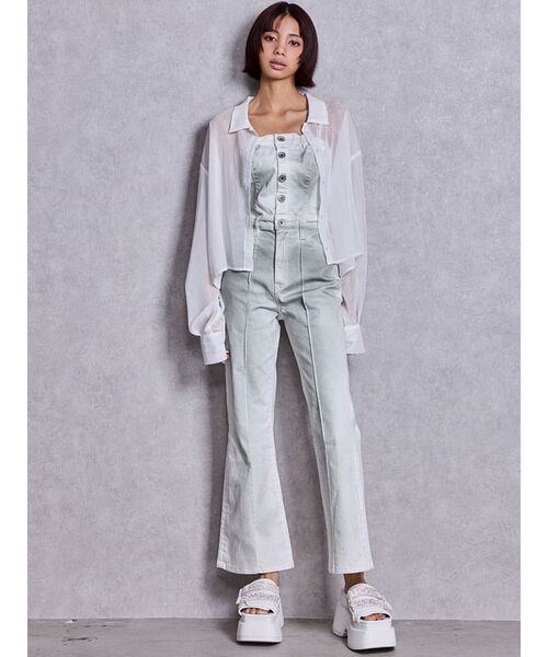 GYDA（ジェイダ）の「Thick sole bijouストラップサンダル（サンダル・レディース・オフホワイト/ブラック・LARGE/MEDIUM/SMALL）」の18枚目の写真