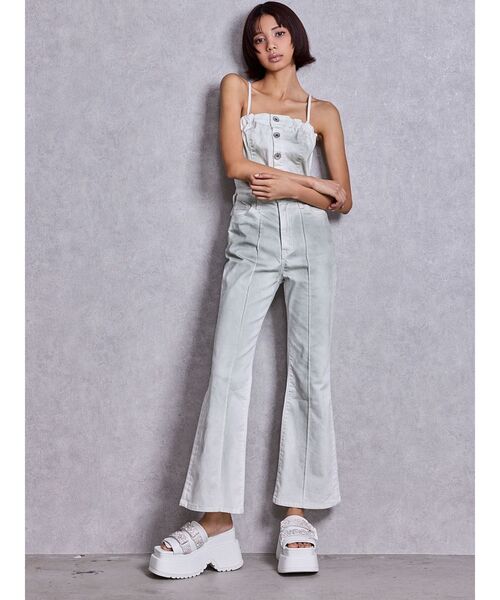 GYDA（ジェイダ）の「Thick sole bijouストラップサンダル（サンダル・レディース・オフホワイト/ブラック・LARGE/MEDIUM/SMALL）」の19枚目の写真