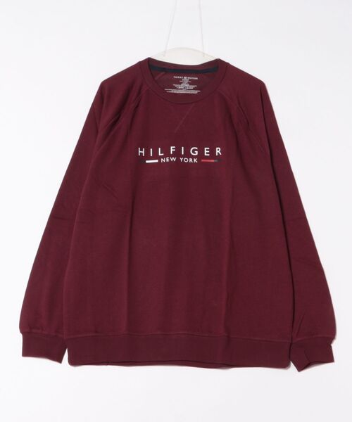 TOMMY HILFIGER（トミーヒルフィガー）の「TOMMY HILFIGER ロゴスウェット（スウェット・メンズ・ワインレッド/ネイビー・X-LARGE/MEDIUM/LARGE）」の2枚目の写真